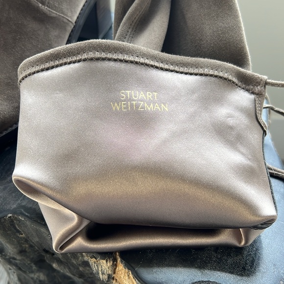 Stuart Weitzman over the knee suede boots. Never worn. Beautiful grey/taupe. - Picture 3 of 8